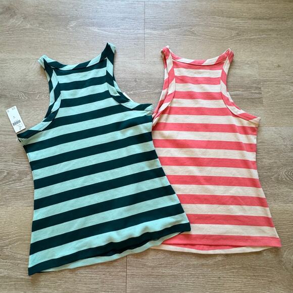 Maeve Striped Tank Tops (2) - Size M - Picture 2 of 7